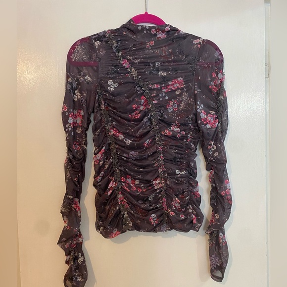 Cinq a Sept Mesh Blouse - Different print then model is wearing - Picture 3 of 7